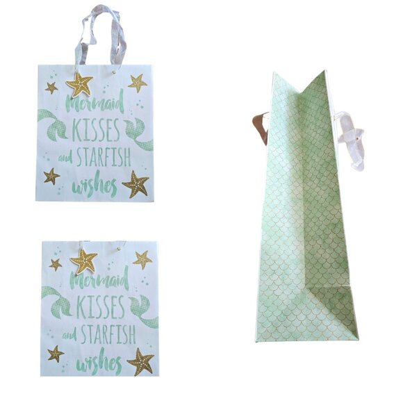 Mermaid Birthday Gift Bag Set of 3 - Picture 3 of 5